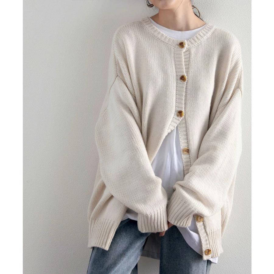 レディース トップス ニット 長袖 大きいサイズ カーディガン 2WAY ビッグシルエット 秋 冬 2020aw | classicalelf | 04