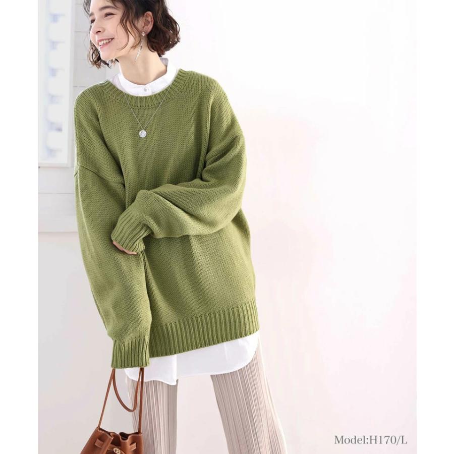 レディース トップス ニット 長袖 大きいサイズ カーディガン 2WAY ビッグシルエット 秋 冬 2020aw | classicalelf | 07