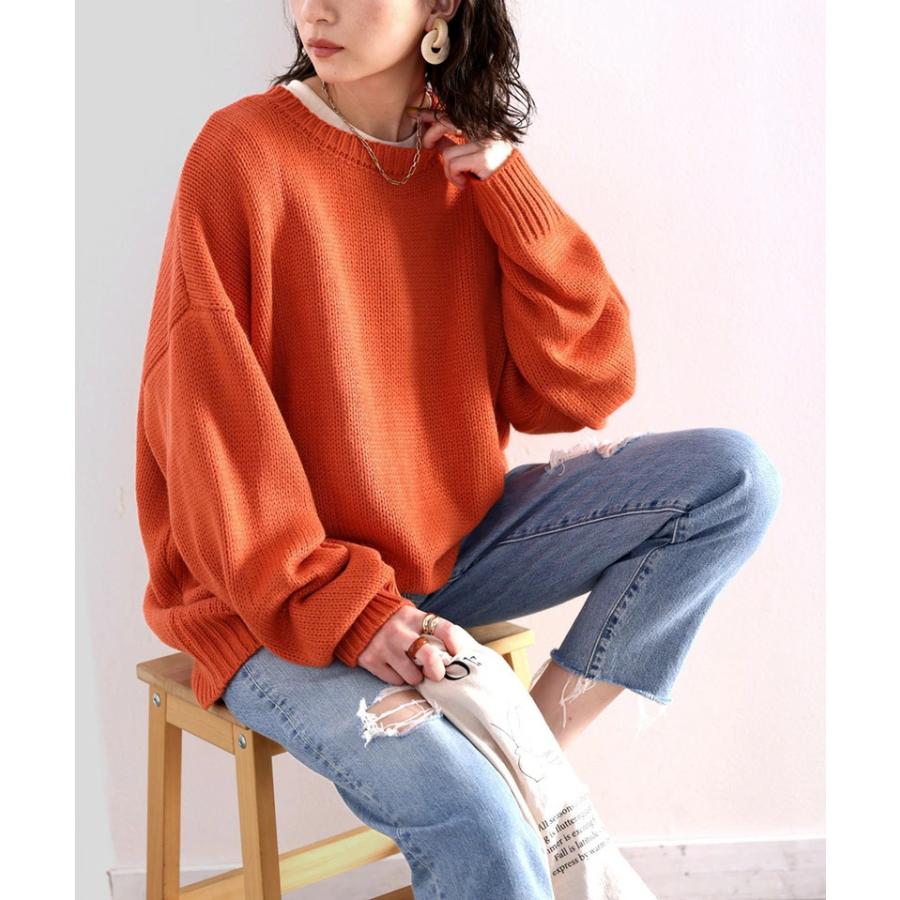 レディース トップス ニット 長袖 大きいサイズ カーディガン 2WAY ビッグシルエット 秋 冬 2020aw | classicalelf | 08