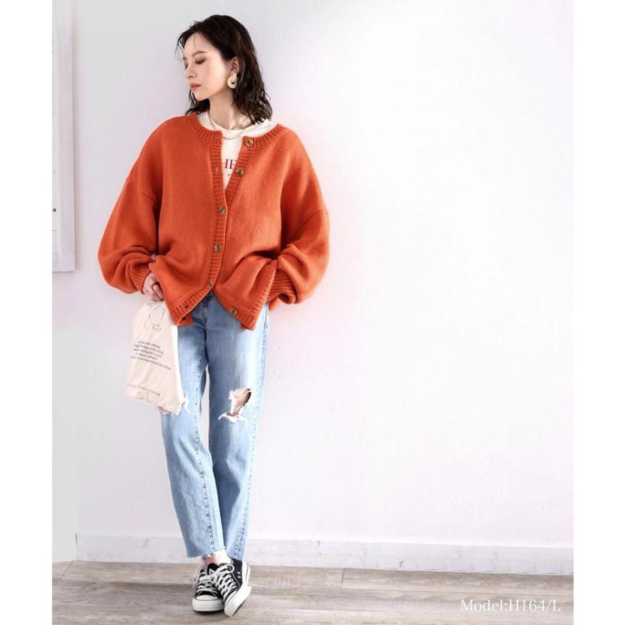 レディース トップス ニット 長袖 大きいサイズ カーディガン 2WAY ビッグシルエット 秋 冬 2020aw | classicalelf | 09