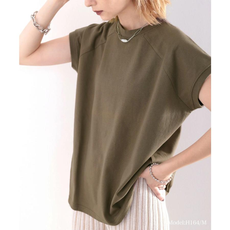 メール便 cl5015 クルーネックt モックネック 無地t フレンチラグラン 夏 初夏 新作 シンプル 半袖 | classicalelf | 13