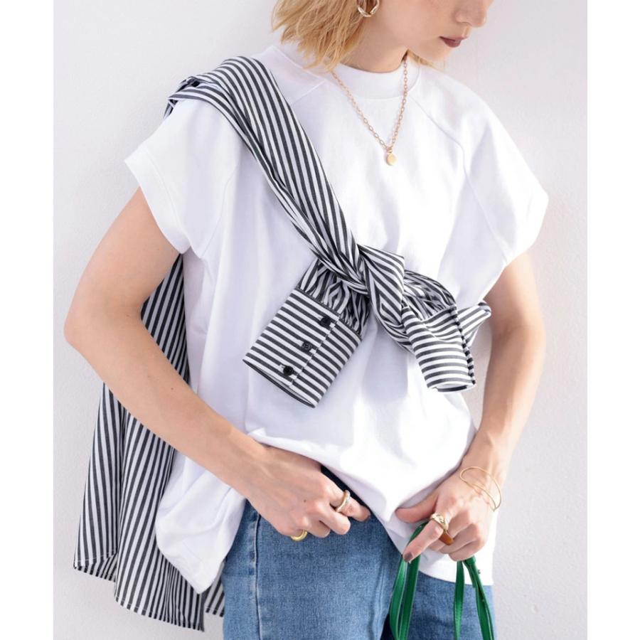 メール便 cl5015 クルーネックt モックネック 無地t フレンチラグラン 夏 初夏 新作 シンプル 半袖 | classicalelf | 07