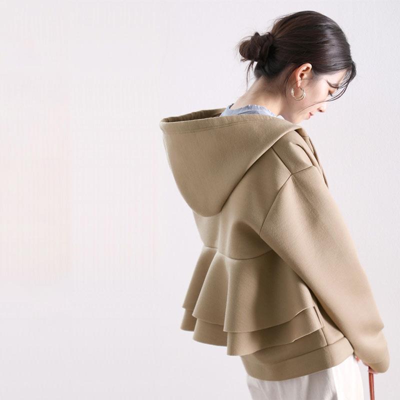 送料無料 パーカー レディース おしゃれ 大きめ 大きいサイズ ボンディング アウター ペプラム 羽織 秋 冬 Cl7012 Classical Elf Xxs 5lまで取扱 通販 Yahoo ショッピング