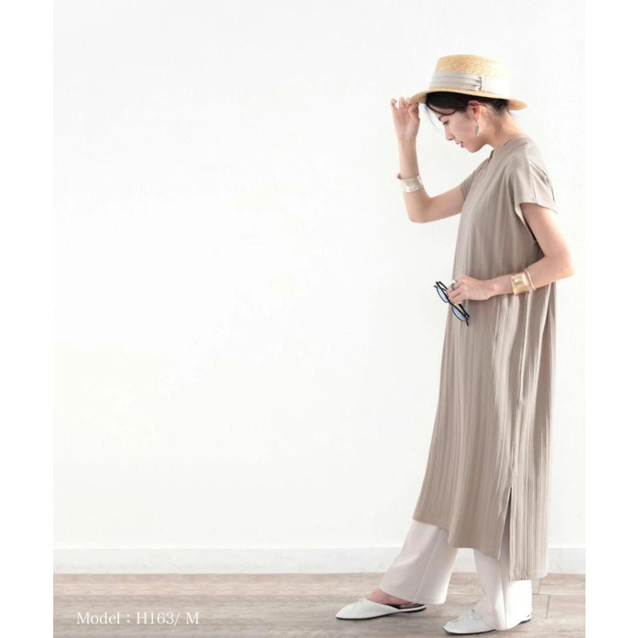 メール便送料無料 ランダム リブ ロングワンピース ワンピ マキシ 半袖 吸水速乾 トップス スリット キーネック ワンマイルウェア Cl7015 Classical Elf Xxs 5lまで取扱 通販 Yahoo ショッピング