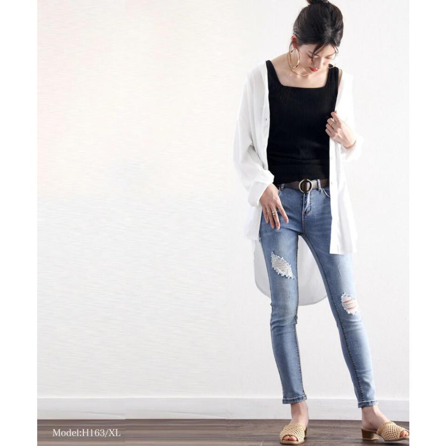 メール便 リブ タンクトップ 2way 袖なし キャミソール 吸湿速乾 ノースリーブ レイヤード 重ね着 ワンマイルウェア | classicalelf | 09