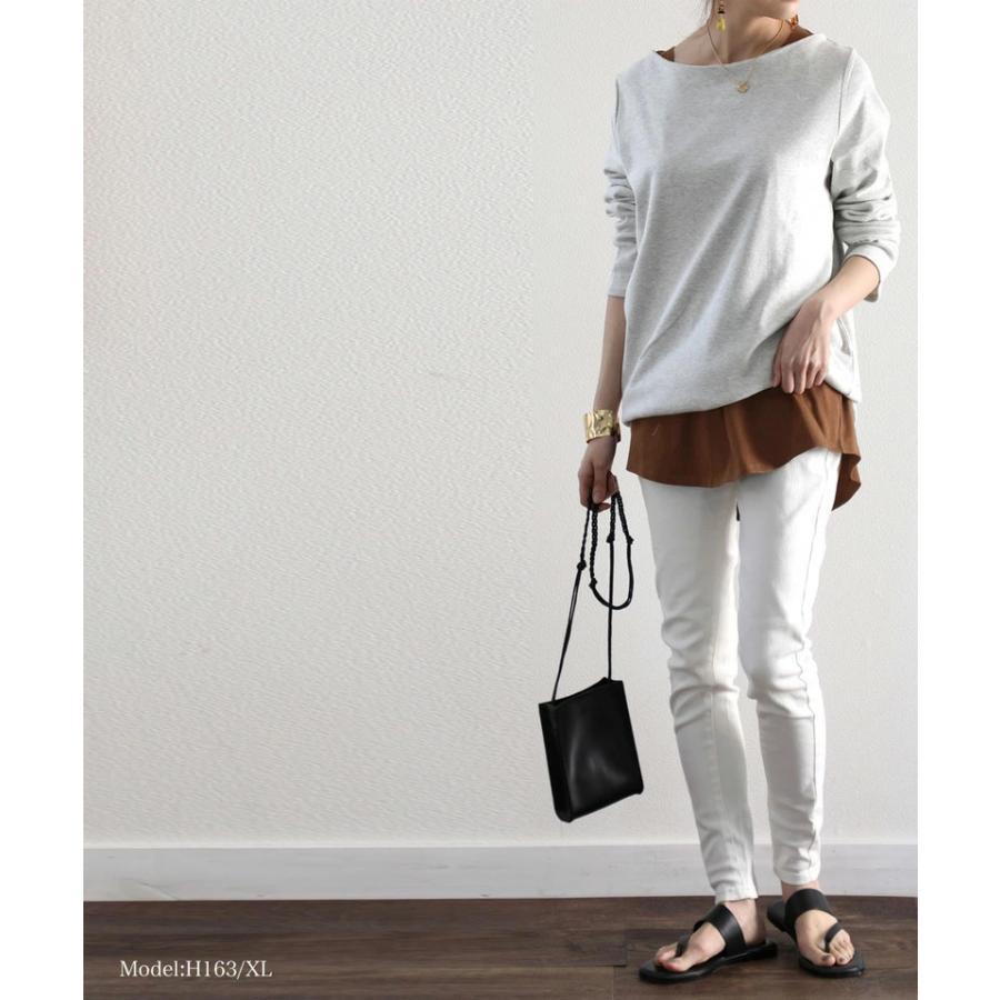 メール便 タンクトップ 袖なし キャミソール ノースリーブ レイヤード 重ね着 ラウンドヘム 大きいサイズ 華奢見せ | classicalelf | 11