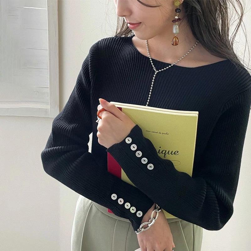 メール便 送料無料 トップス Tシャツ カットソー レディース 長袖 綿 ボタン リブ ニット 大きいサイズ 秋 冬 aw Cl7039 Classical Elf Xxs 5lまで取扱 通販 Yahoo ショッピング