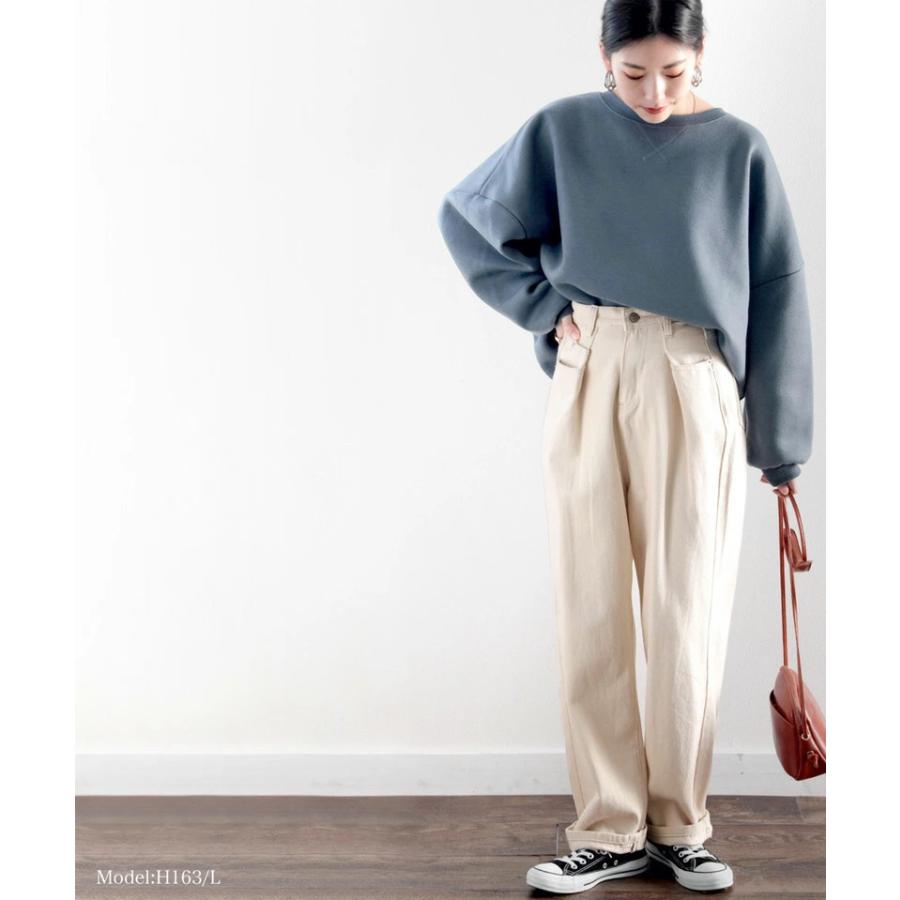 デニム ワイドパンツ ハイウエスト ゆったり  ジーンズ ジーパン ワイドデニム | classicalelf | 03