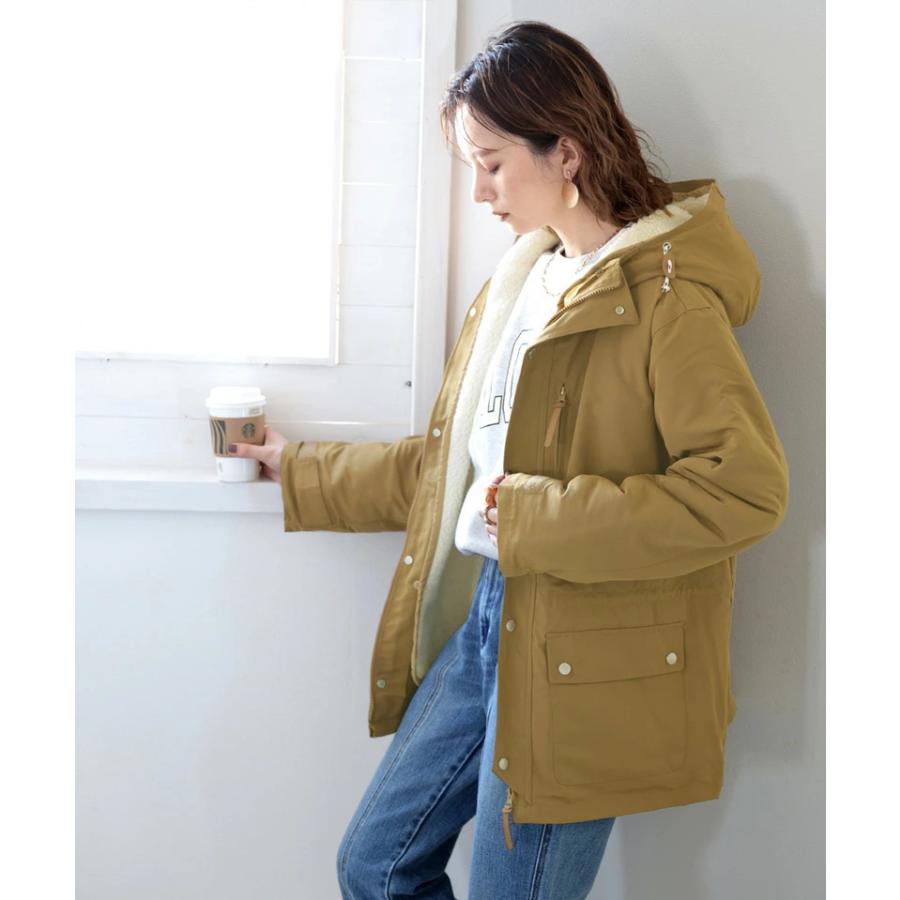 マウンテンパーカー 防寒 中綿 ボア 3way 撥水 ブルゾン アウター コート 兼用 | classicalelf | 10