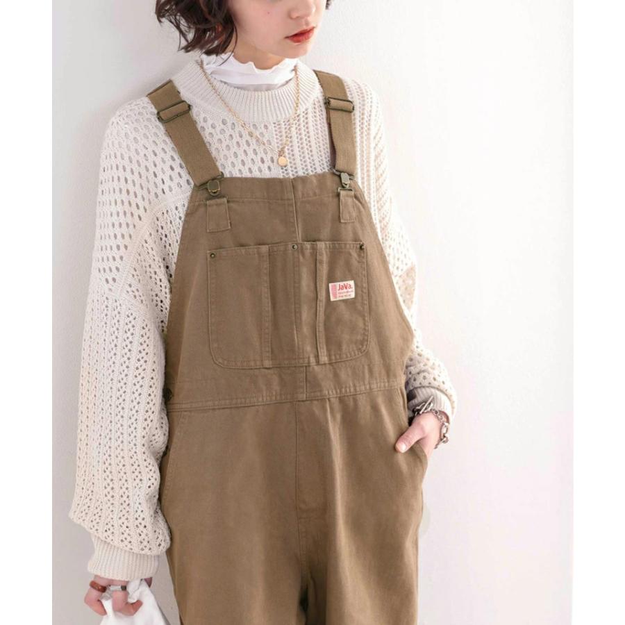 《JaVaジャバ コラボ》【family+】 レディース 大きいサイズ オーバーオール サロペット オーバーサイズ ゆったり ワイドシルエット ワークポケット | classicalelf | 14