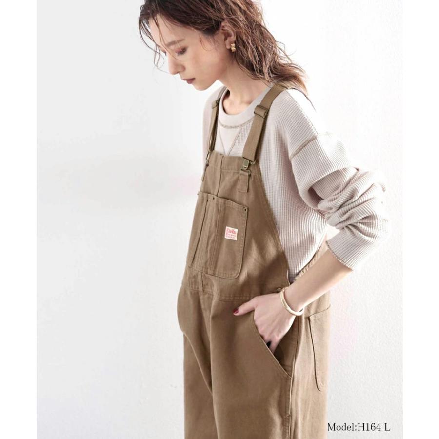 《JaVaジャバ コラボ》【family+】 レディース 大きいサイズ オーバーオール サロペット オーバーサイズ ゆったり ワイドシルエット ワークポケット | classicalelf | 16