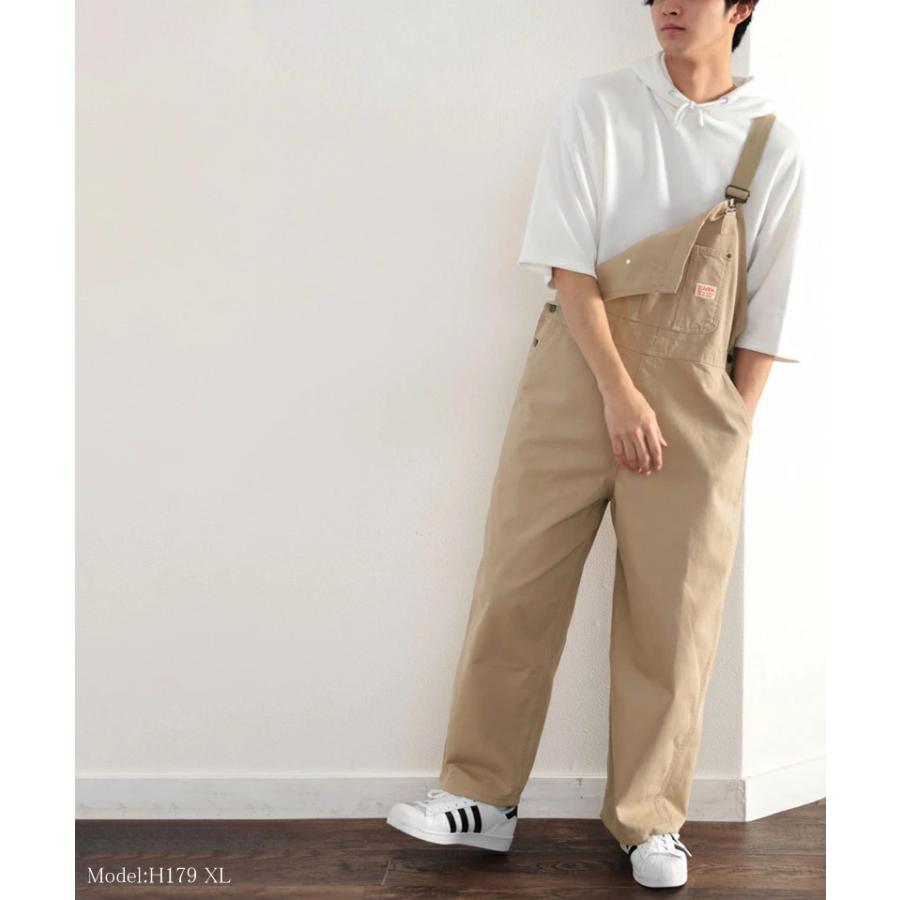 《JaVaジャバ コラボ》【family+】 レディース 大きいサイズ オーバーオール サロペット オーバーサイズ ゆったり ワイドシルエット ワークポケット | classicalelf | 17