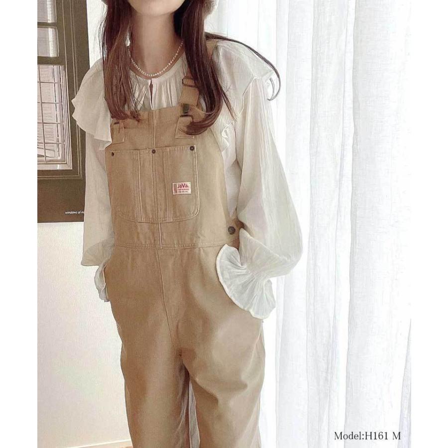 《JaVaジャバ コラボ》【family+】 レディース 大きいサイズ オーバーオール サロペット オーバーサイズ ゆったり ワイドシルエット ワークポケット | classicalelf | 05