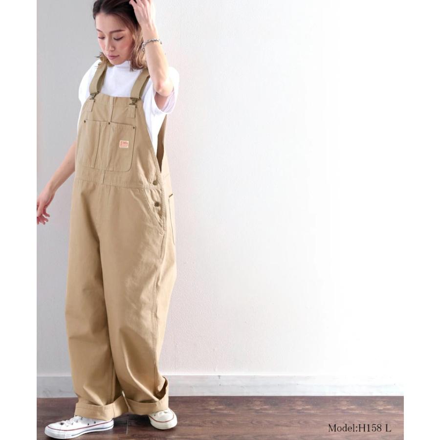 《JaVaジャバ コラボ》【family+】 レディース 大きいサイズ オーバーオール サロペット オーバーサイズ ゆったり ワイドシルエット ワークポケット | classicalelf | 09