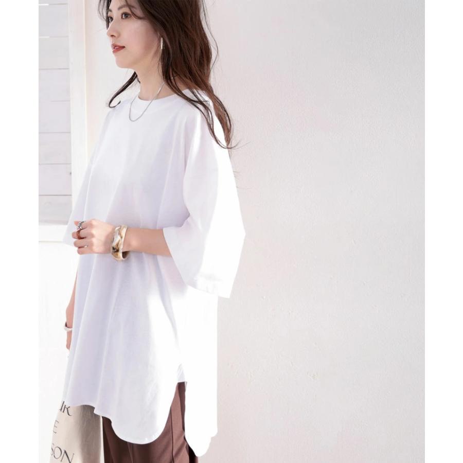 Tシャツ ロンt 5分袖 ロング丈 サイドスリット おしゃれ ゆったり ワンピース メール便 送料無料 夏物 夏コーデ Clk 026 Classical Elf Xxs 5lまで取扱 通販 Yahoo ショッピング