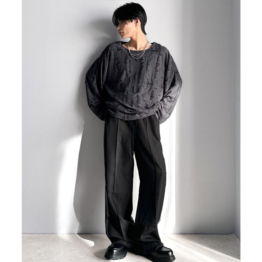 ZAC VARGAS / ボトム/FREE/コットン/BLK/プリント/骨/ダメージ加工/タグ付 classicalelf（クラシカルエルフ） トップス Tシャツ メンズ ダメージ