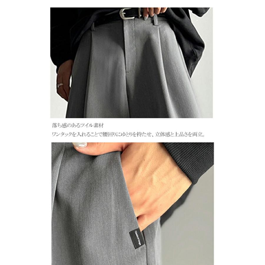 【Classical Origin】 ボトムス パンツ メンズ カーブライン ワンタック スラックス Curved Line One-Tuck Slacks 大きいサイズ 秋 冬 2025aw | classicalelf | 16
