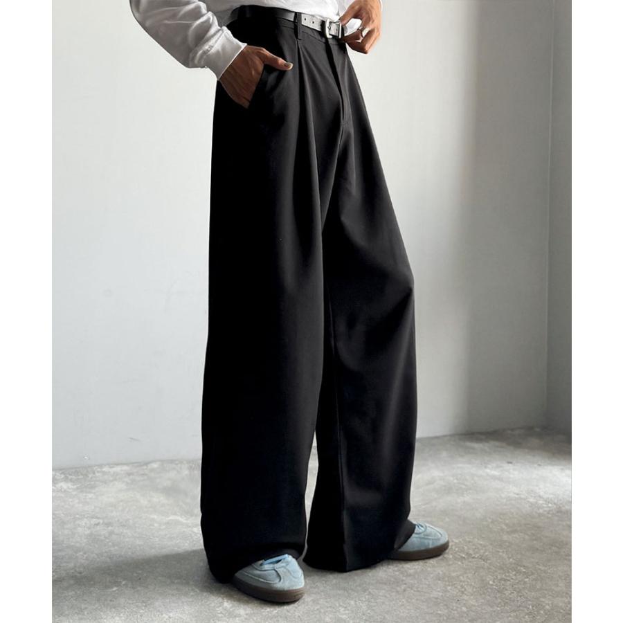 【Classical Origin】 ボトムス パンツ メンズ カーブライン ワンタック スラックス Curved Line One-Tuck Slacks 大きいサイズ 秋 冬 2025aw | classicalelf | 03