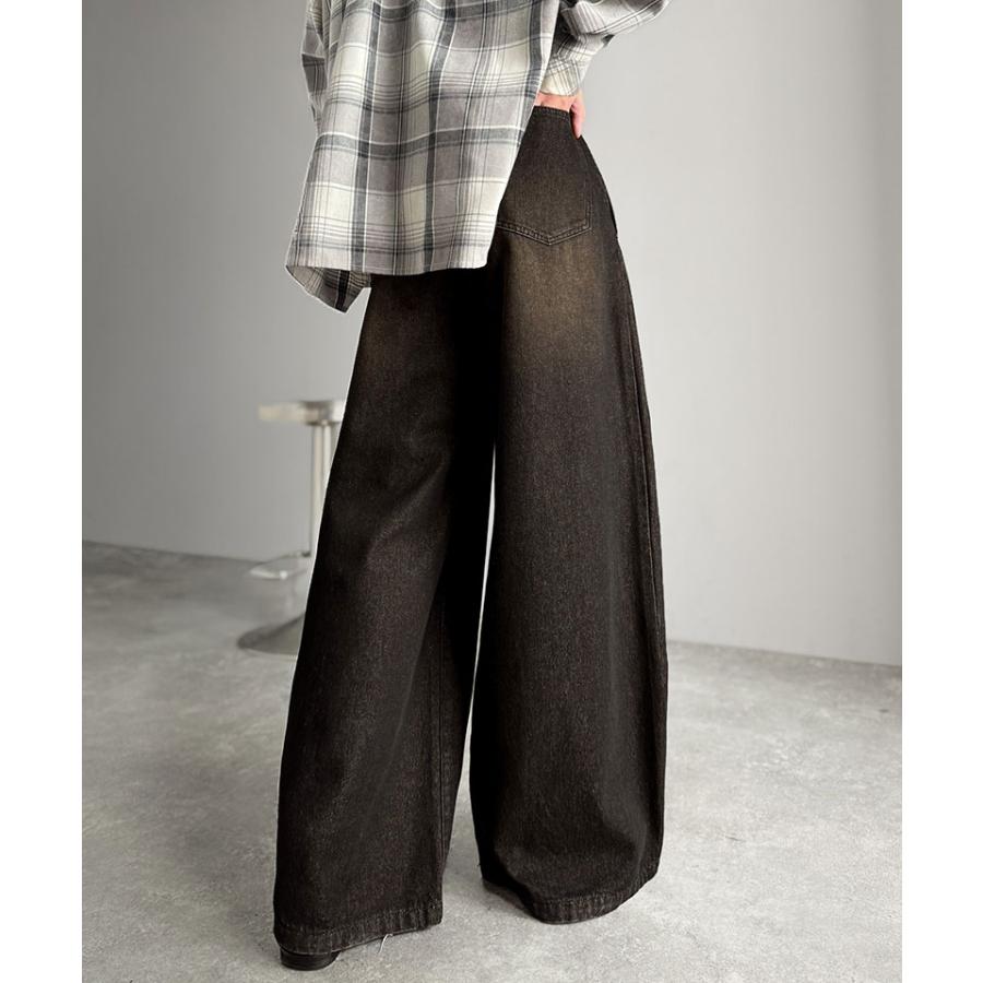 【Classical Origin】デニムパンツ メンズ ゆったり ボトムス パンツ ワイドパンツ バルーンパンツ 3タック ヴィンテージ加工 ボリューム ゆとり | classicalelf | 05