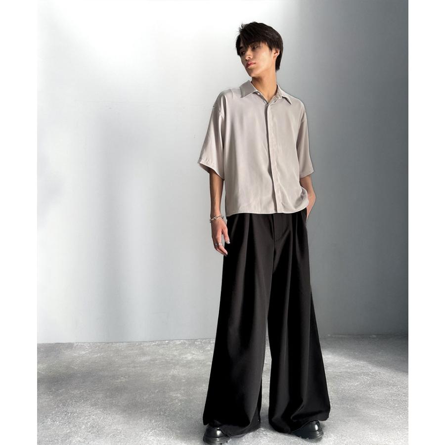 【Classical Origin】 メンズ ボトム スラックス 上品 キレイ目 落ち感 Y2K 短丈 ショート丈 股下長め りラックス 春 夏 2025SS クラシカルオリジン | classicalelf | 04