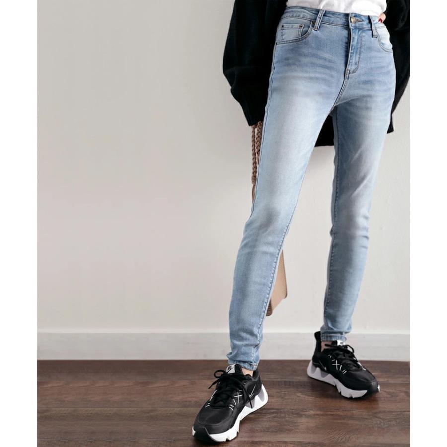スキニー ゆったり ストレッチ シルエット 大人 ストレート デニム きれいめ ボトムス ジーンズ 大きいサイズ 小さいサイズ | classicalelf | 12