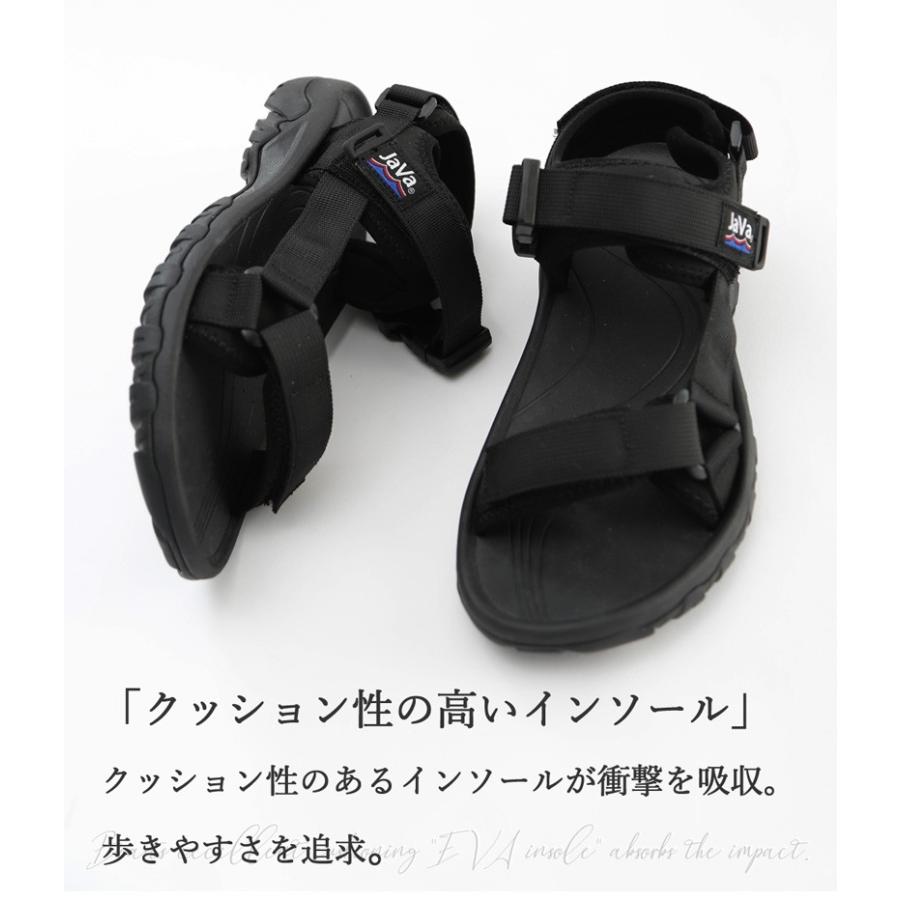 JAVA スポーティ ストラップ サンダル スポーツサンダル レディース ぺたんこ メンズ 厚底 スポサン jvs0001 | classicalelf | 07