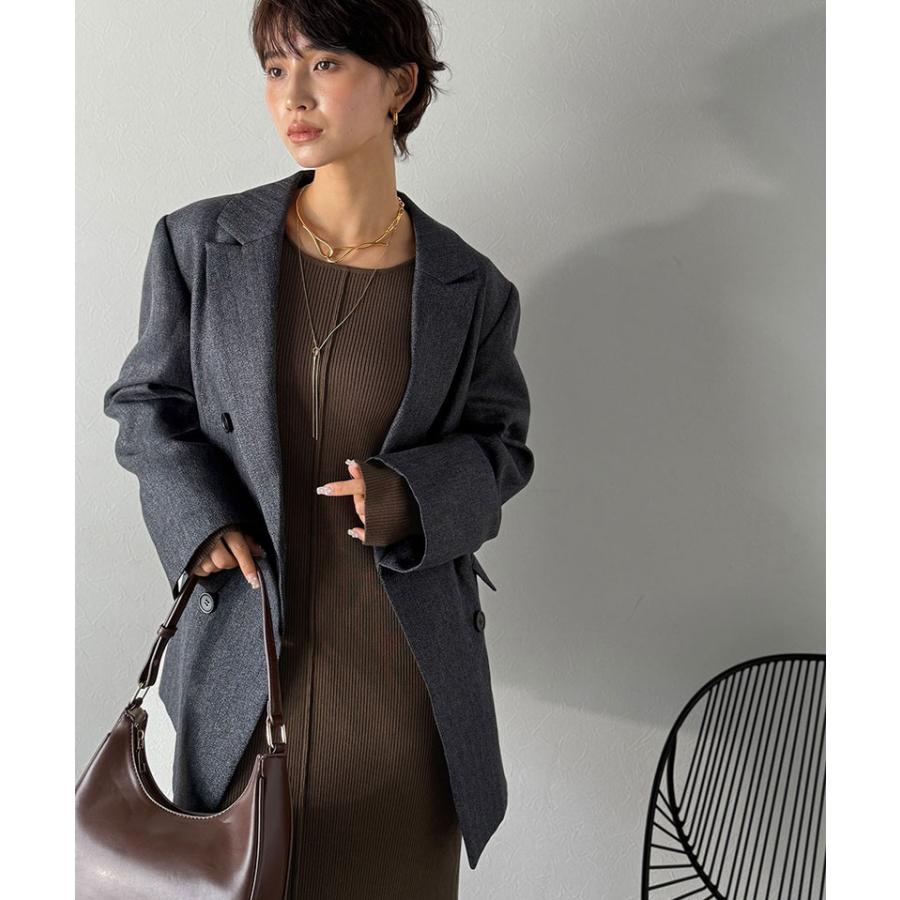 【Classical Evon】ワンピース レディース きれいめ カジュアル 秋 ロング丈 ニット 肩開き ヘルシー 肌魅せ リブ ストレッチ トレンド感 カジュアル | classicalelf | 15