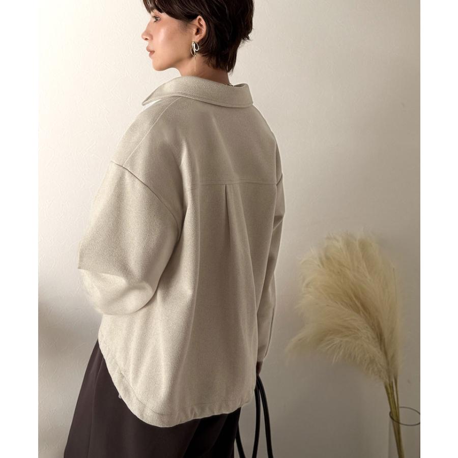 【Classical Evon】 ポロニット レディース 長袖 トップス カットソー プルオーバー 圧縮ニット 襟付き キーネック 上品 抜け感 ラフ ボリュームスリーブ | classicalelf | 15