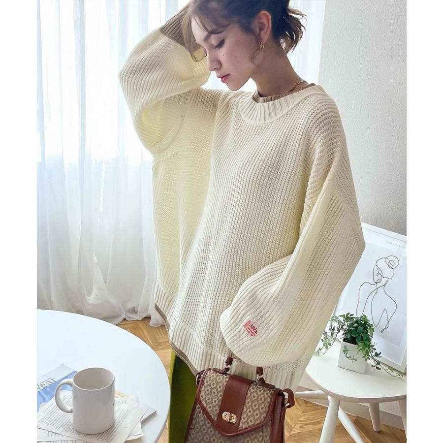 《java ジャバコラボ》ニット トップス メンズ 重ね着風 ざっくり ニット レイヤード ローゲージ レディース ユニセックス 男女兼用 | classicalelf | 14