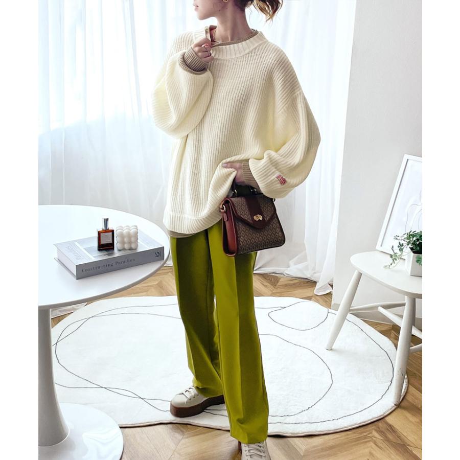 《java ジャバコラボ》ニット トップス メンズ 重ね着風 ざっくり ニット レイヤード ローゲージ レディース ユニセックス 男女兼用 | classicalelf | 15