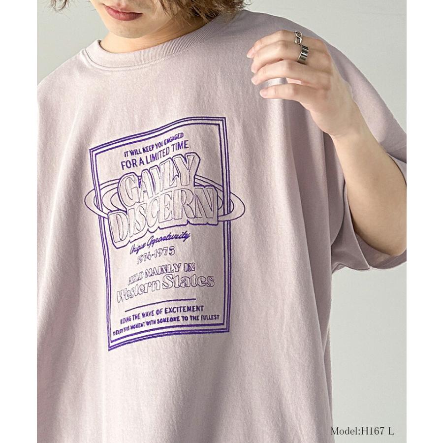 【sustaina+】《javaジャバコラボ》 トップス Tシャツ メンズ オーガニック コットン混 綿100% 前後 2way ステッチ 刺繍 半袖 男女兼用 | classicalelf | 10
