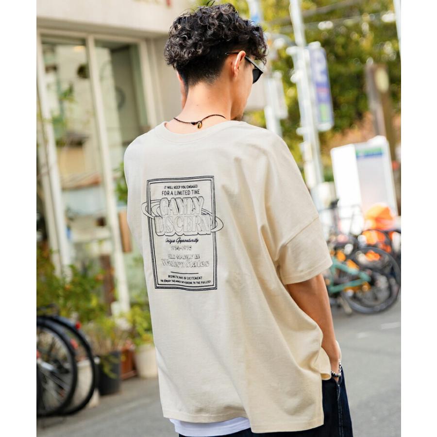 【sustaina+】《javaジャバコラボ》 トップス Tシャツ メンズ オーガニック コットン混 綿100% 前後 2way ステッチ 刺繍 半袖 男女兼用 | classicalelf | 08