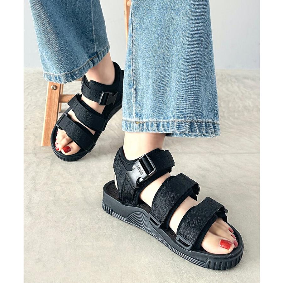 《javaジャバコラボ》 靴 サンダル レディース ベルクロテープ ストラップ スポーツサンダル 軽量 滑りにくい 履きやすい 男女兼用 ユニセックス メンズ | classicalelf | 04