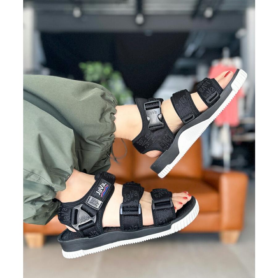 《javaジャバコラボ》 靴 サンダル レディース ベルクロテープ ストラップ スポーツサンダル 軽量 滑りにくい 履きやすい 男女兼用 ユニセックス メンズ | classicalelf | 09