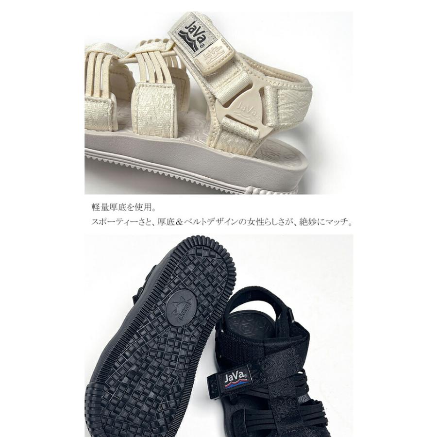 《javaジャバコラボ》 靴 サンダル レディース メッシュ ゴム ベルト グルカ・グラディエーター 風 厚底 軽量 アウトドア デイリー 男女兼用 | classicalelf | 14