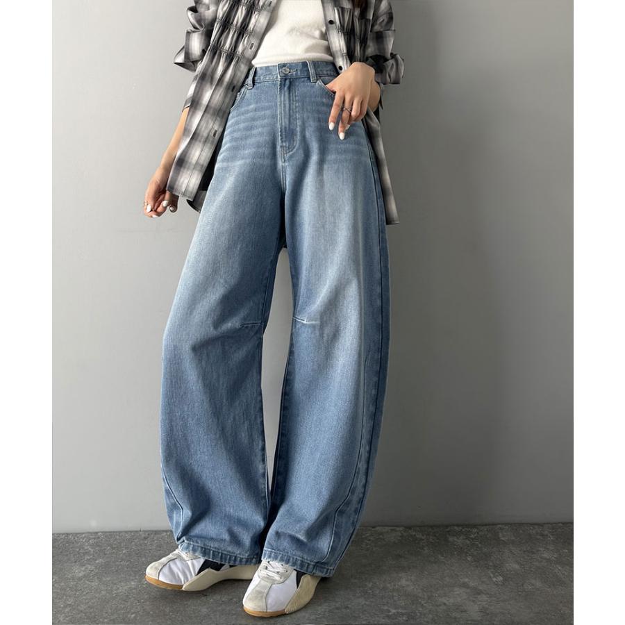 《java ジャバコラボ》 ボトムス レディース 秋冬 パンツ しなやか 曲線 美脚見せ カーブパンツ ワイド ウエスト 後ろ ゴム 大きいサイズ 秋 冬 | classicalelf | 11