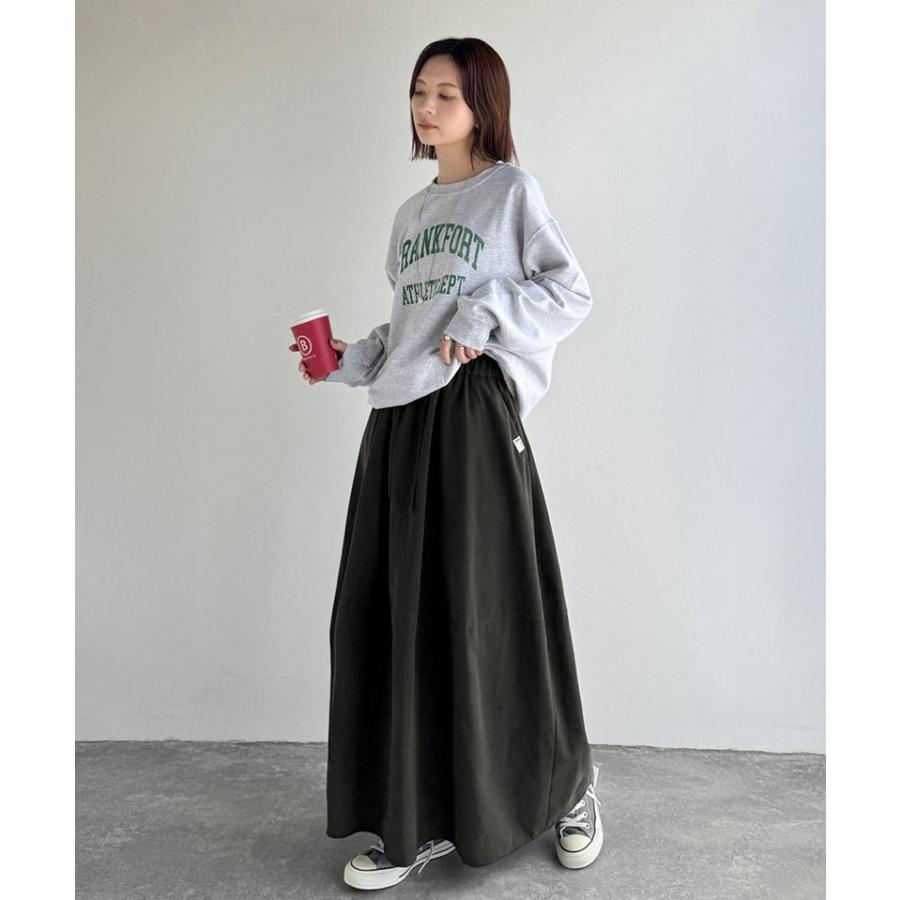 《java ジャバコラボ》ボトムス スカート レディース ロングスカート ピーチ起毛素材 コクーンシルエット ふんわり 可愛い ウエスト総ゴム ストレスフリー | classicalelf | 03