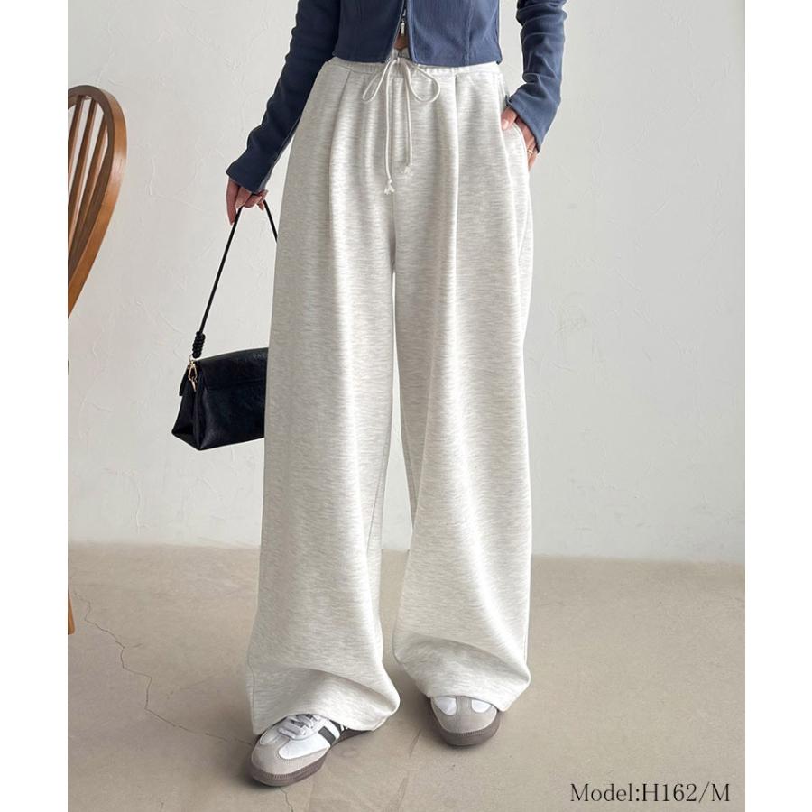 《java ジャバコラボ》 スウェットパンツ レディース きれいめ ボトムス パンツ ワイドパンツ ヘビーウェイト生地 ルーズ 上品 こなれ感 ゆとり 柔らか | classicalelf | 12