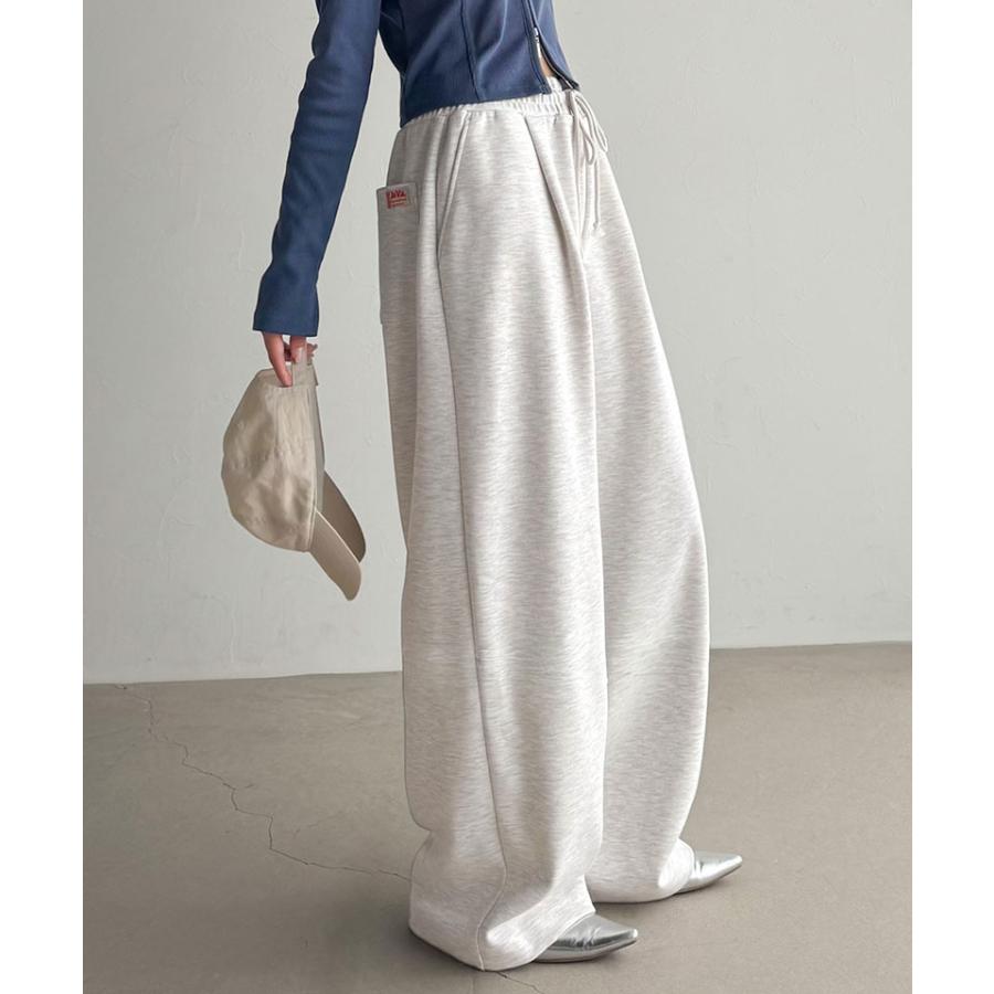 《java ジャバコラボ》 スウェットパンツ レディース きれいめ ボトムス パンツ ワイドパンツ ヘビーウェイト生地 ルーズ 上品 こなれ感 ゆとり 柔らか | classicalelf | 14