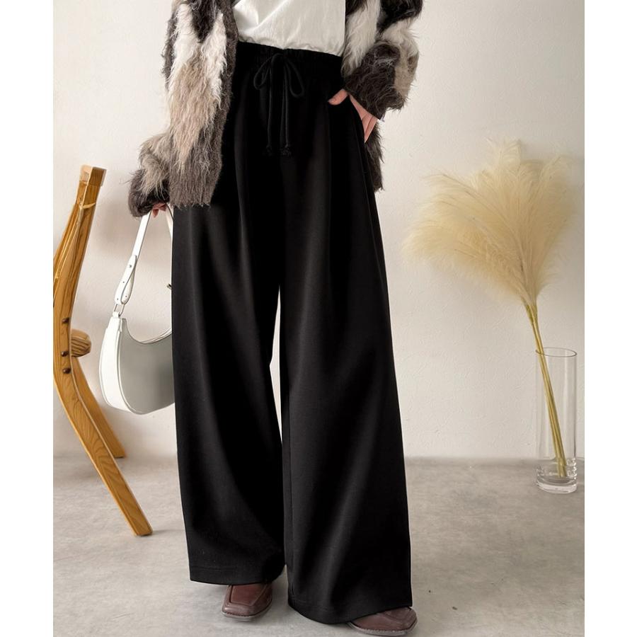 《java ジャバコラボ》 スウェットパンツ レディース きれいめ ボトムス パンツ ワイドパンツ ヘビーウェイト生地 ルーズ 上品 こなれ感 ゆとり 柔らか | classicalelf | 03