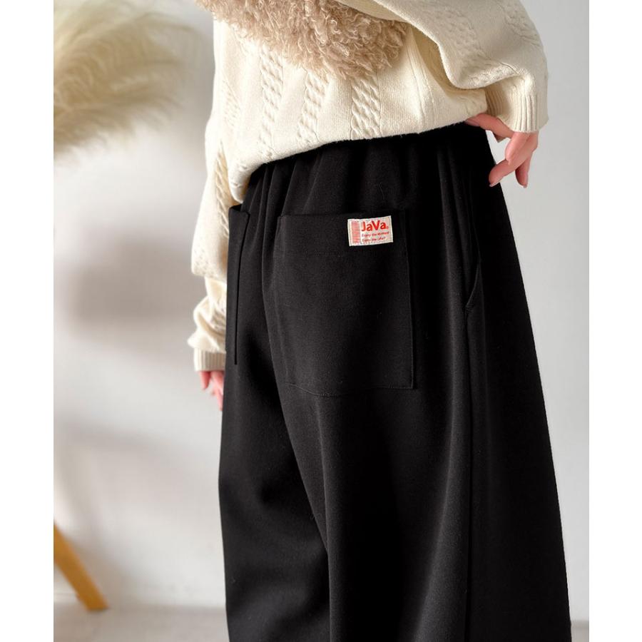 《java ジャバコラボ》 スウェットパンツ レディース きれいめ ボトムス パンツ ワイドパンツ ヘビーウェイト生地 ルーズ 上品 こなれ感 ゆとり 柔らか | classicalelf | 05