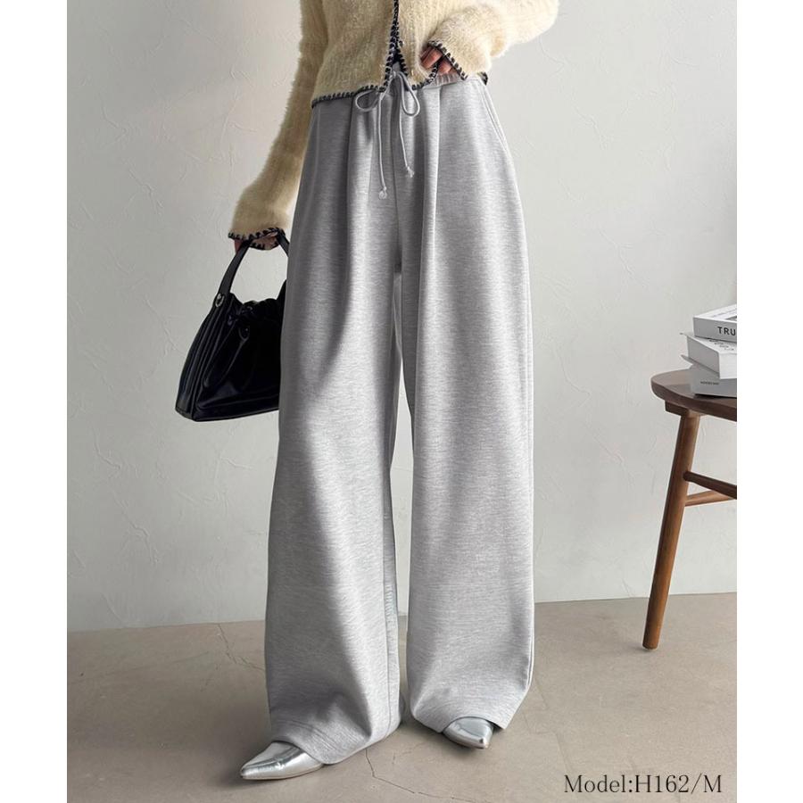 《java ジャバコラボ》 スウェットパンツ レディース きれいめ ボトムス パンツ ワイドパンツ ヘビーウェイト生地 ルーズ 上品 こなれ感 ゆとり 柔らか | classicalelf | 07