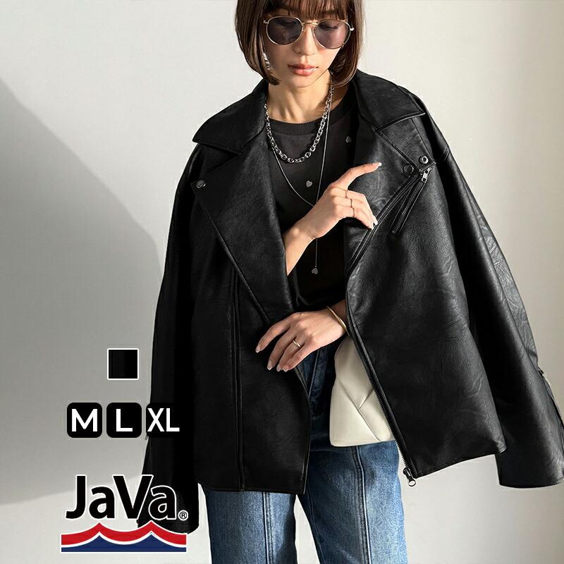 《java ジャバコラボ》ライダースジャケット レディース 冬 ジャケット レディース 秋 アウター フェイク レザー ダブル ライダース 男女兼用 | classicalelf