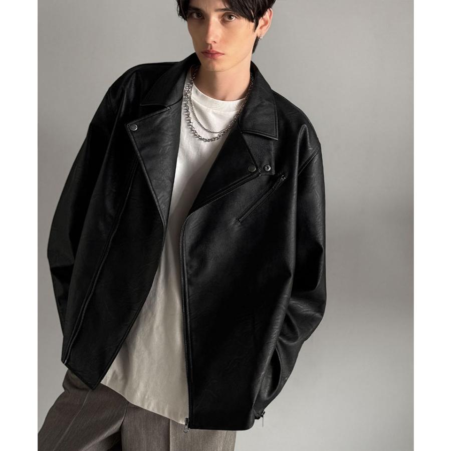 《java ジャバコラボ》ライダースジャケット レディース 冬 ジャケット レディース 秋 アウター フェイク レザー ダブル ライダース 男女兼用 | classicalelf | 14