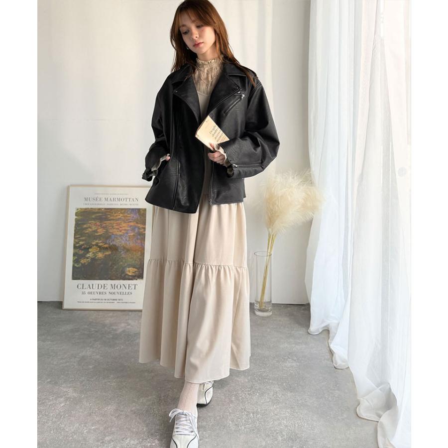 《java ジャバコラボ》ライダースジャケット レディース 冬 ジャケット レディース 秋 アウター フェイク レザー ダブル ライダース 男女兼用 | classicalelf | 09