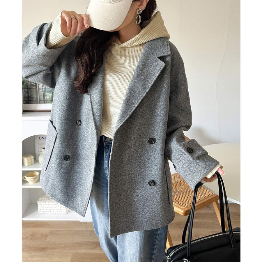 《java ジャバコラボ》パーカー レディース おしゃれ トップス ヘビーウェイト ワッフルフーディー プルオーバー 大人 お洒落 ゆるシルエット おうち時間 | classicalelf | 06