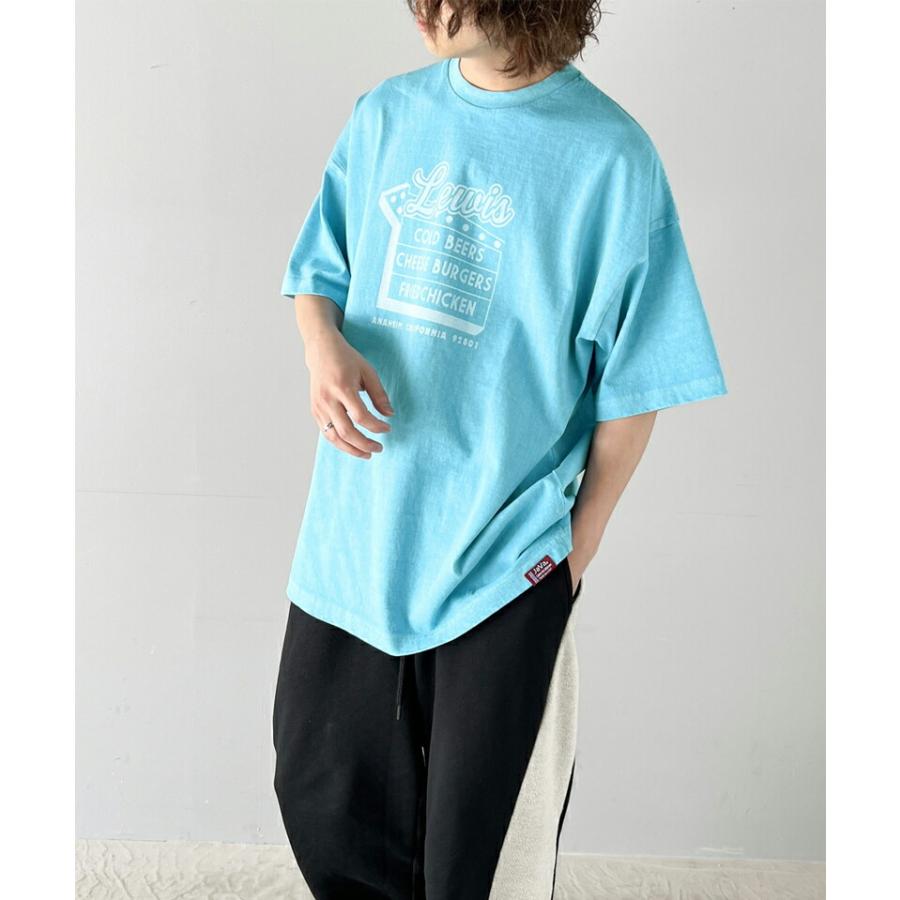 《javaジャバコラボ》トップス Tシャツ レディース 綿100％ ダイナープリント ヴィンテージ ピグメント ビッグ Tee 男女兼用 ユニセックス メンズ | classicalelf | 10