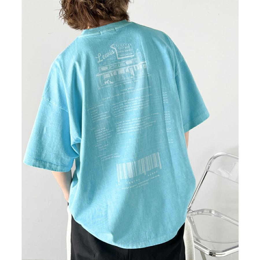 《javaジャバコラボ》トップス Tシャツ レディース 綿100％ ダイナープリント ヴィンテージ ピグメント ビッグ Tee 男女兼用 ユニセックス メンズ | classicalelf | 11