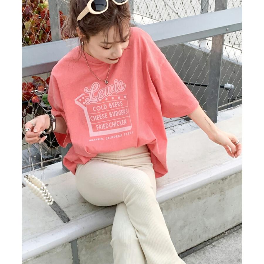 《javaジャバコラボ》トップス Tシャツ レディース 綿100％ ダイナープリント ヴィンテージ ピグメント ビッグ Tee 男女兼用 ユニセックス メンズ | classicalelf | 14