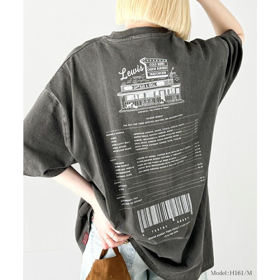 《javaジャバコラボ》トップス Tシャツ レディース 綿100％ ダイナープリント ヴィンテージ ピグメント ビッグ Tee 男女兼用 ユニセックス メンズ | classicalelf | 02